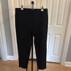 Black Pinstripe Pants